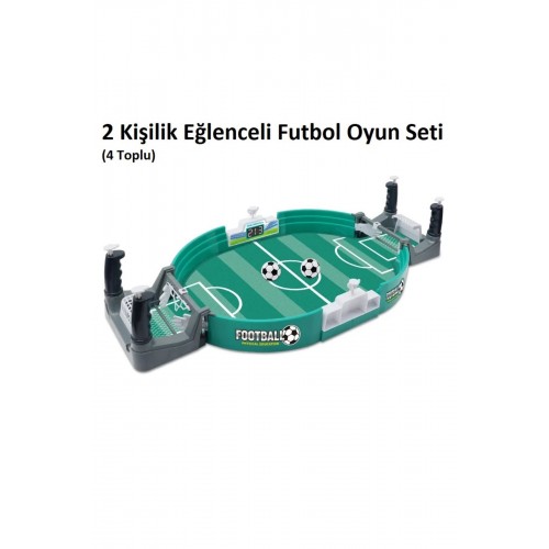 Masaüstü Futbol Oyun Seti (2 KİŞİLİK-4 TOPLU-57CM)